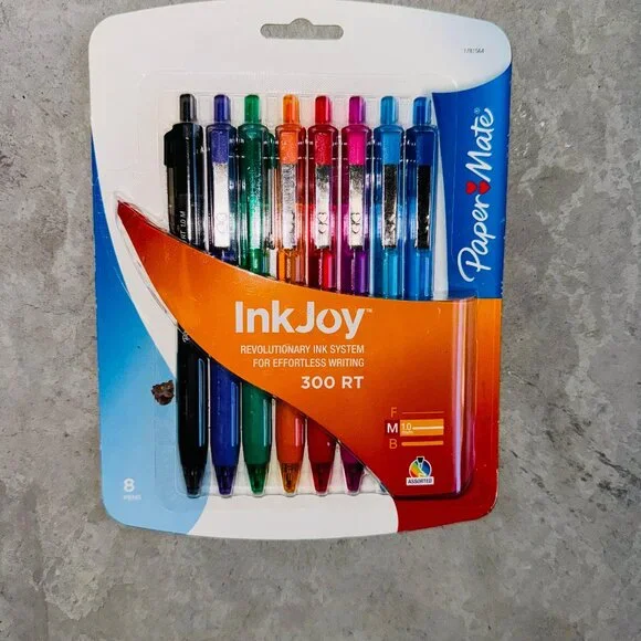 Paper Mate InkJoy 300RT Ballpoint Pen, Assorted Colors, 8-Count - Picture 2 of 3